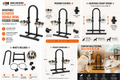 Large Elevated Double Bowl Pet Feeder Stand