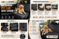 Waterproof Pet Car Seat Cover – Universal Back Seat Protector for Dogs & Cats