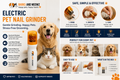 Electric Pet Nail Grinder | Safe & Gentle Nail Trimmer for Dogs & Cats