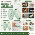 Reusable Lint Roller
Portable Pet Hair, Dust & Lint Remover