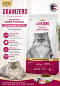 Grain Zero Ocean Fish Sardine & Mackerel Cat Food for Persian & Long Coat Cats