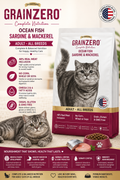 Grain Zero Ocean Fish Sardine & Mackerel Adult Cat Food - Complete Nutrition for All Breeds