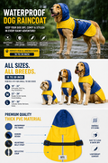 Premium Waterproof Dog Raincoat with Hood | Thick PVC